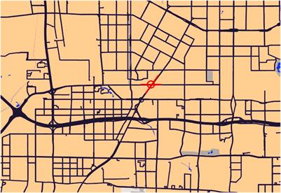 Study on the location of unconventional outside left-turn lane at signalized intersections based on an entropy method